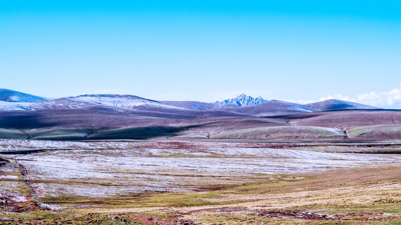 Qinghai Plateau krásné scenérie tapety #14 - 1366x768