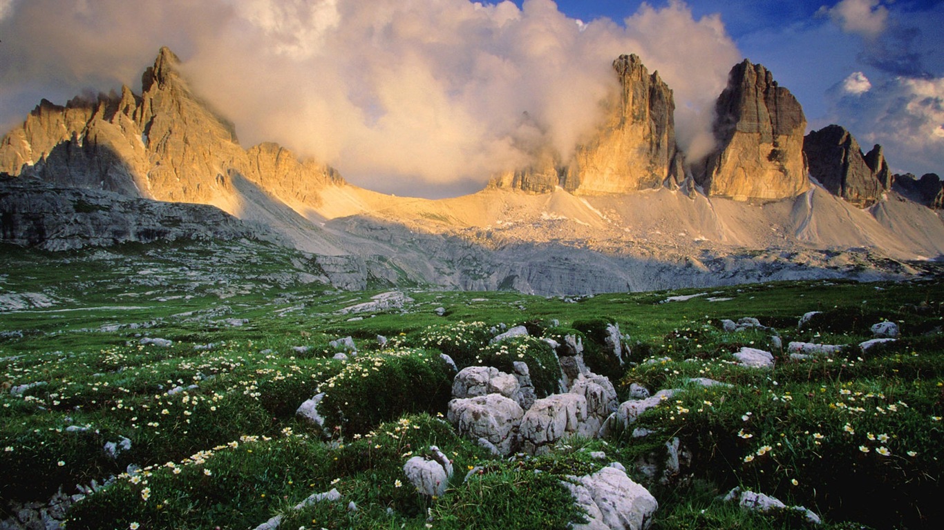 Belleza italiana pintado natural paisaje HD #4 - 1366x768