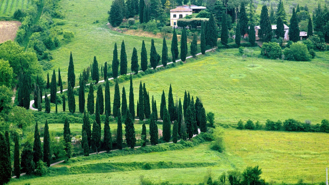 Belleza italiana pintado natural paisaje HD #5 - 1366x768