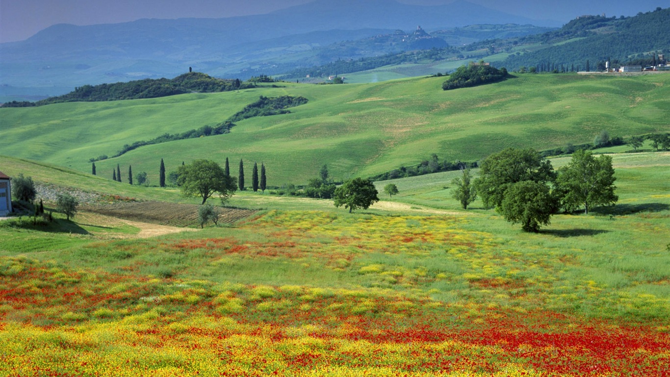 Belleza italiana pintado natural paisaje HD #6 - 1366x768