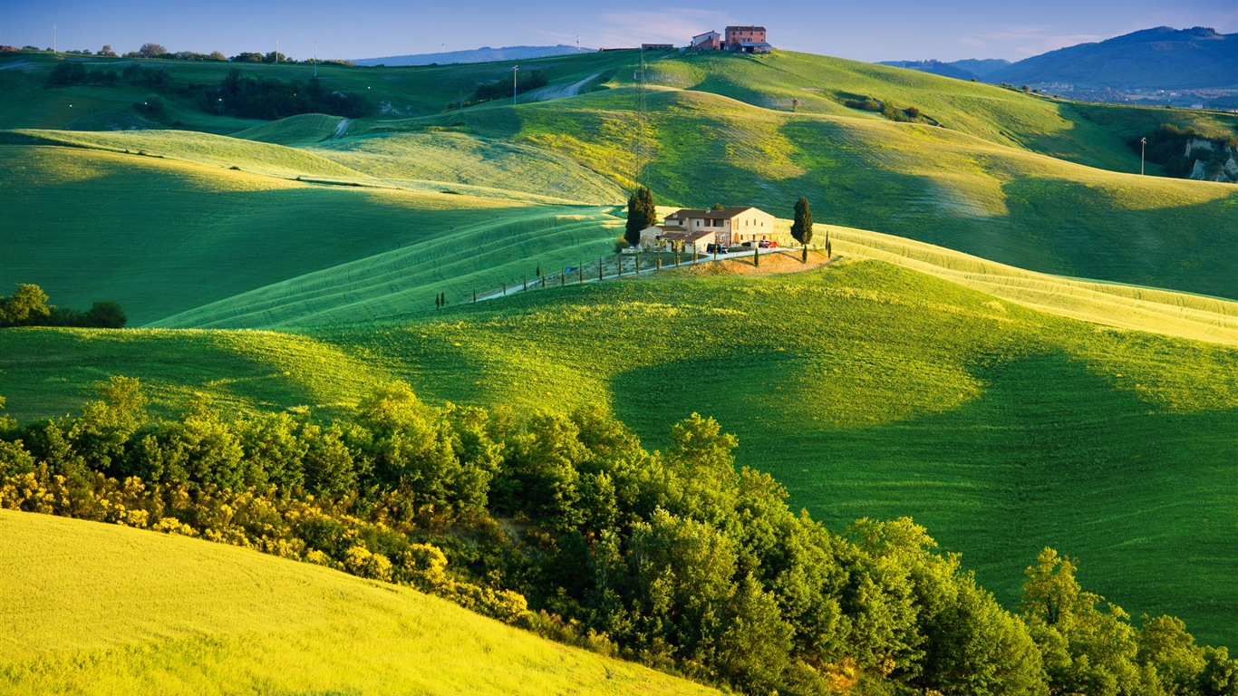 Italská přírodní krásy scenérie HD tapetu #13 - 1366x768