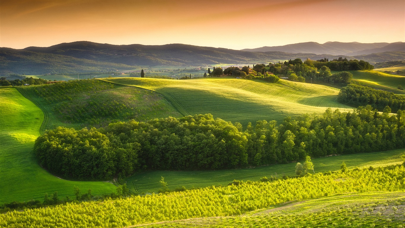 Italská přírodní krásy scenérie HD tapetu #17 - 1366x768