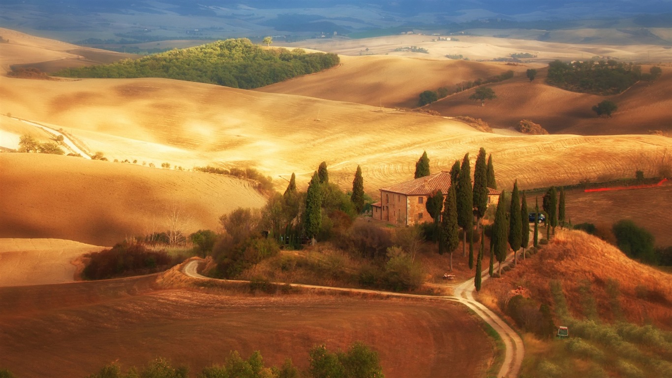 Italská přírodní krásy scenérie HD tapetu #20 - 1366x768