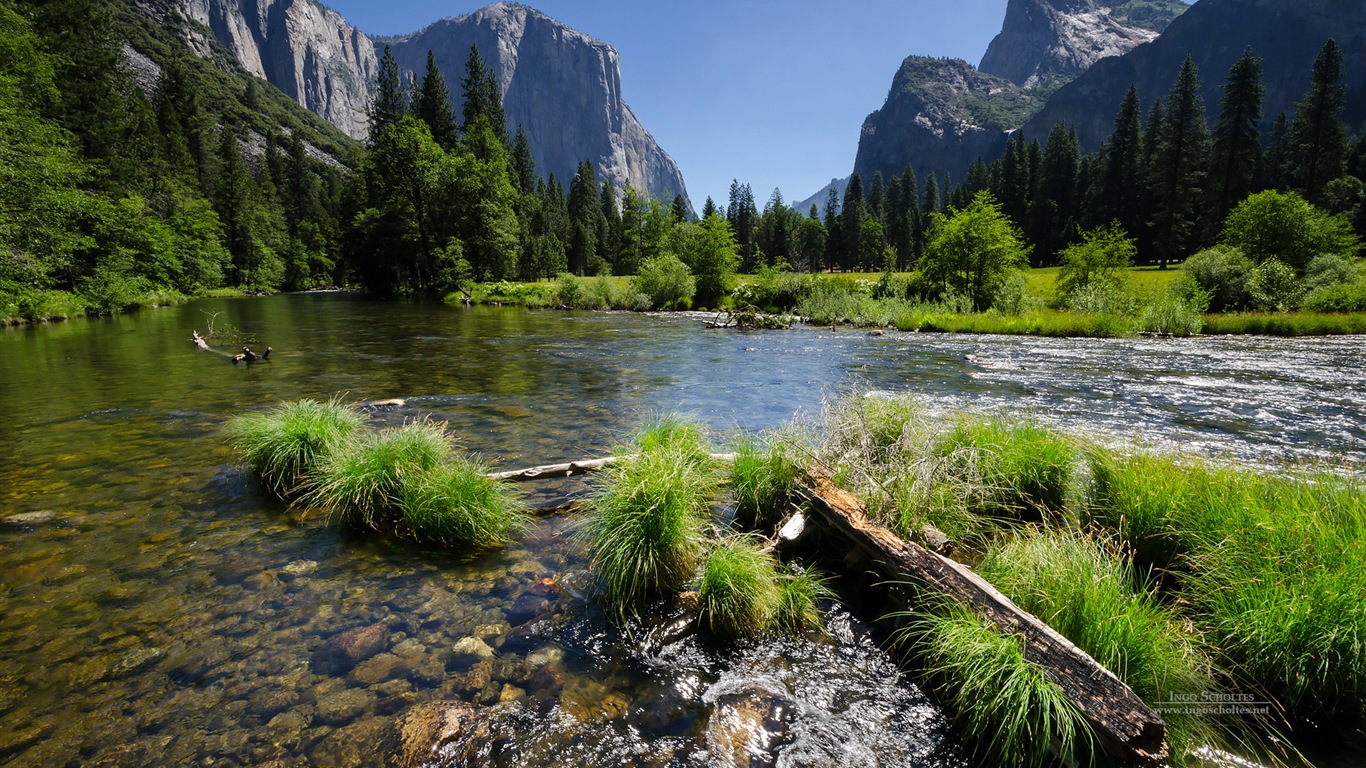 Windows 8 téma, Národní park Yosemite HD tapety na plochu #2 - 1366x768