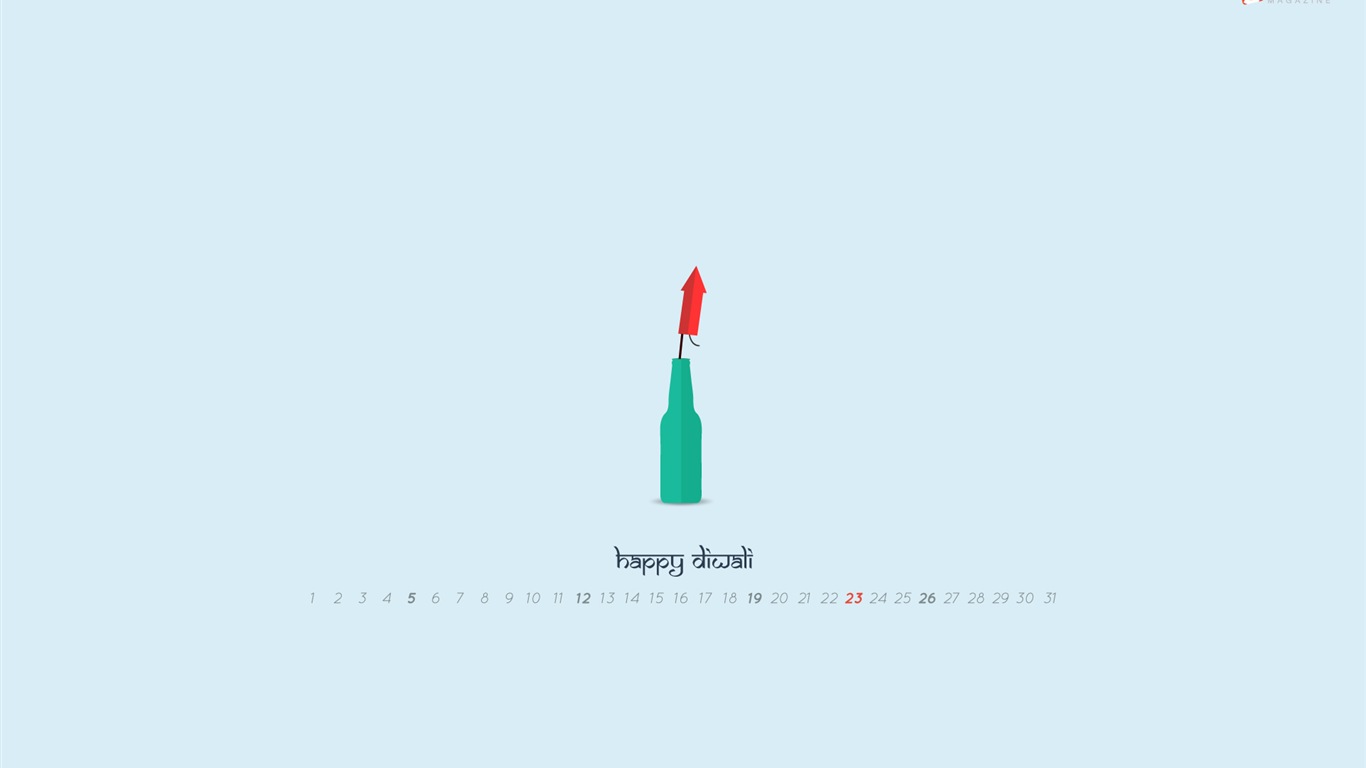 October 2014 Calendar wallpaper (2) #5 - 1366x768