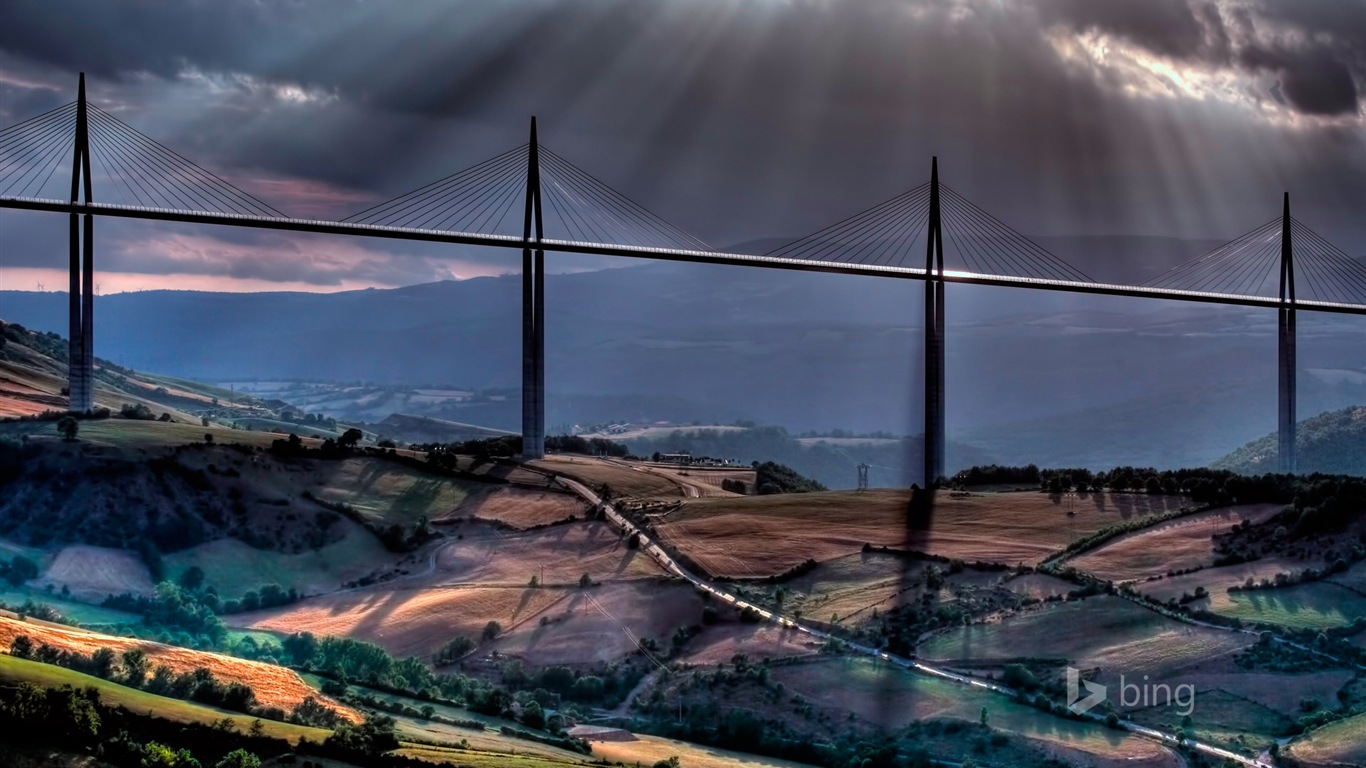 Října 2014 Bing scenérie HD Tapety na plochu #5 - 1366x768