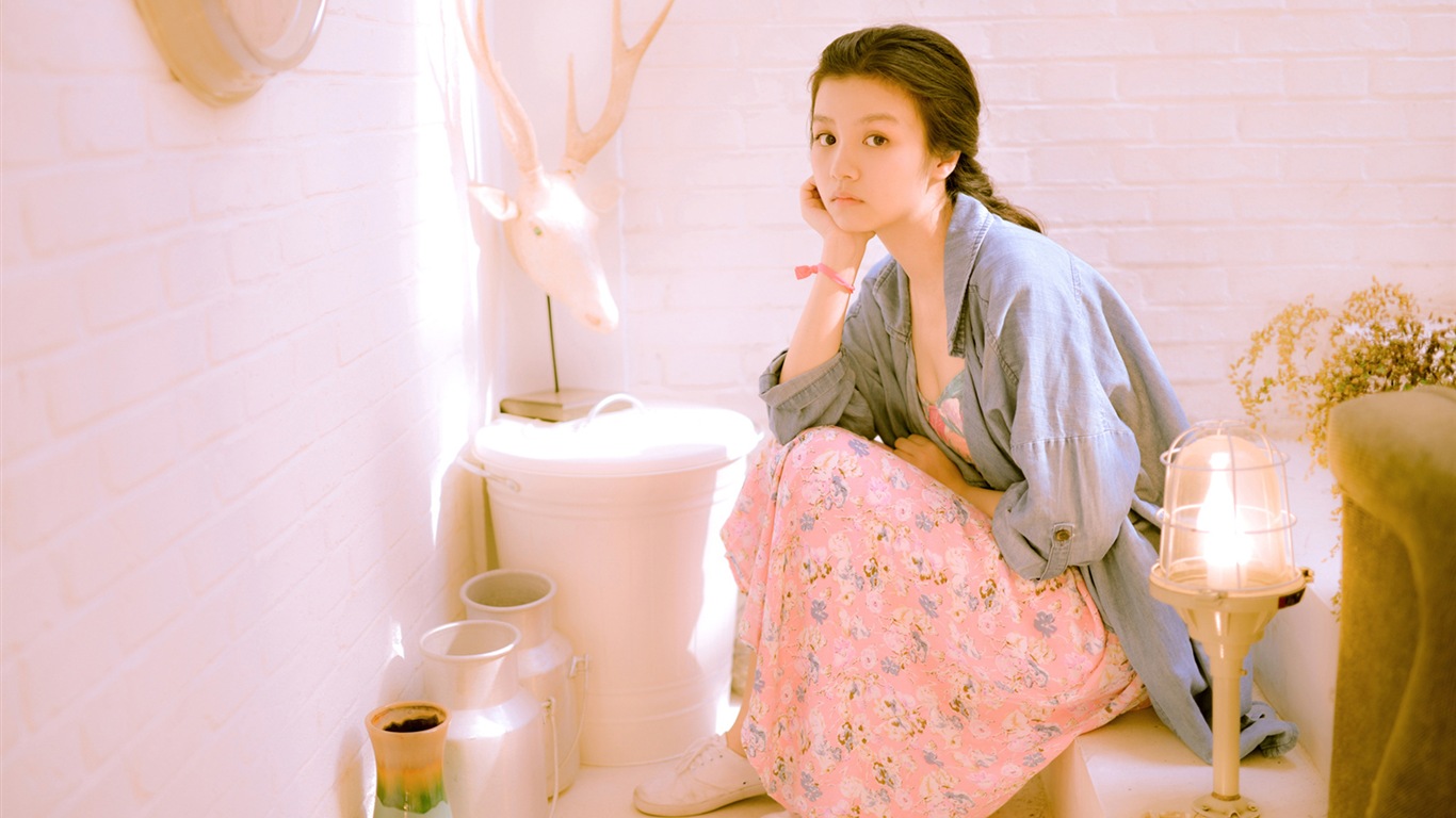 日本清純小女孩 高清壁紙 #4 - 1366x768