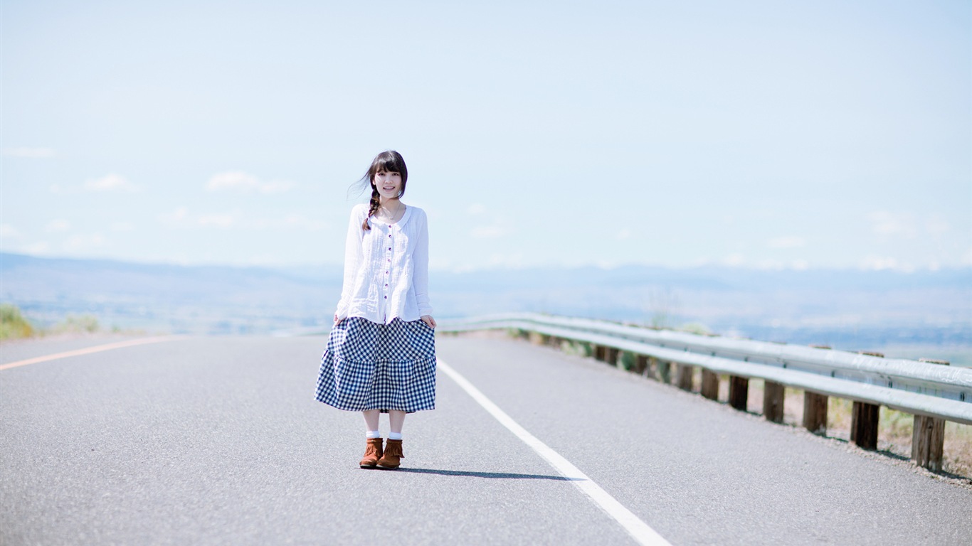 日本清純小女孩 高清壁紙 #7 - 1366x768