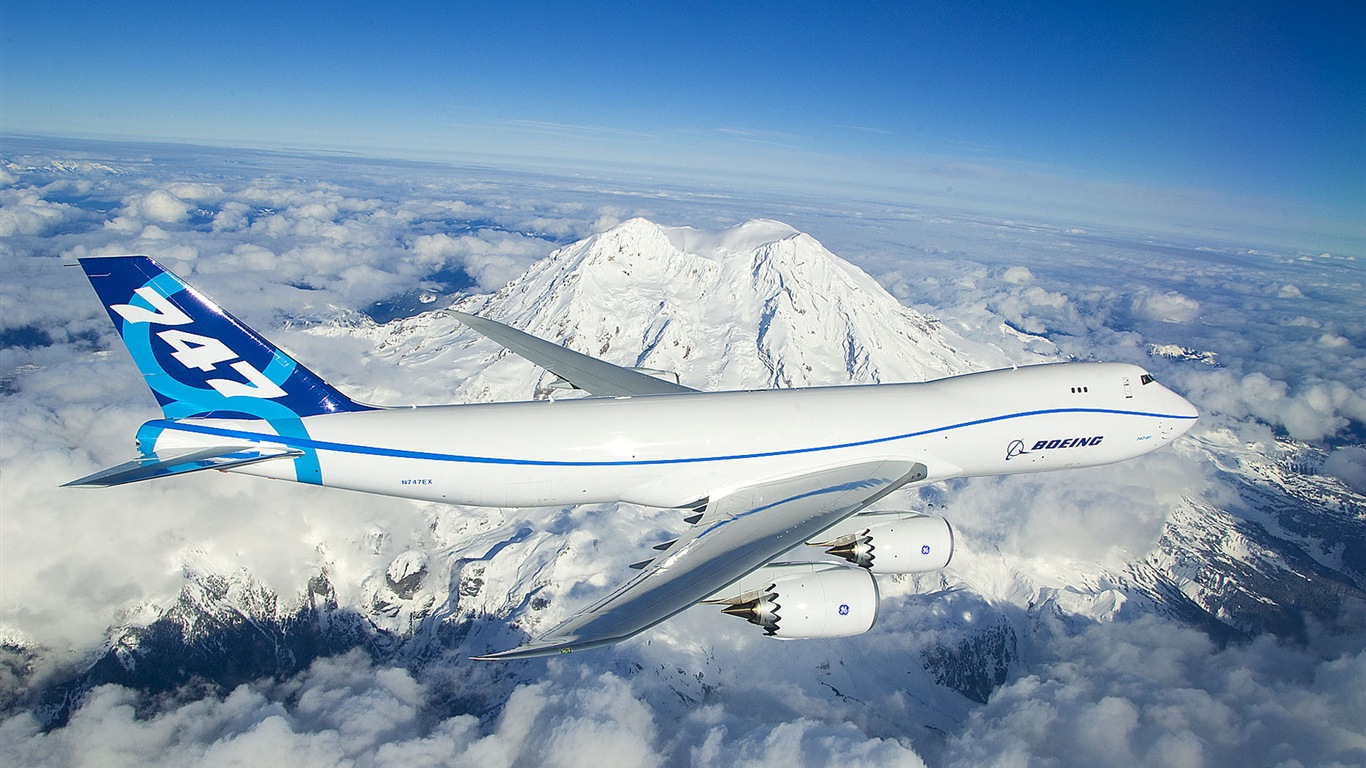 Boeing fondos de pantalla de alta definición 747 airlines #5 - 1366x768