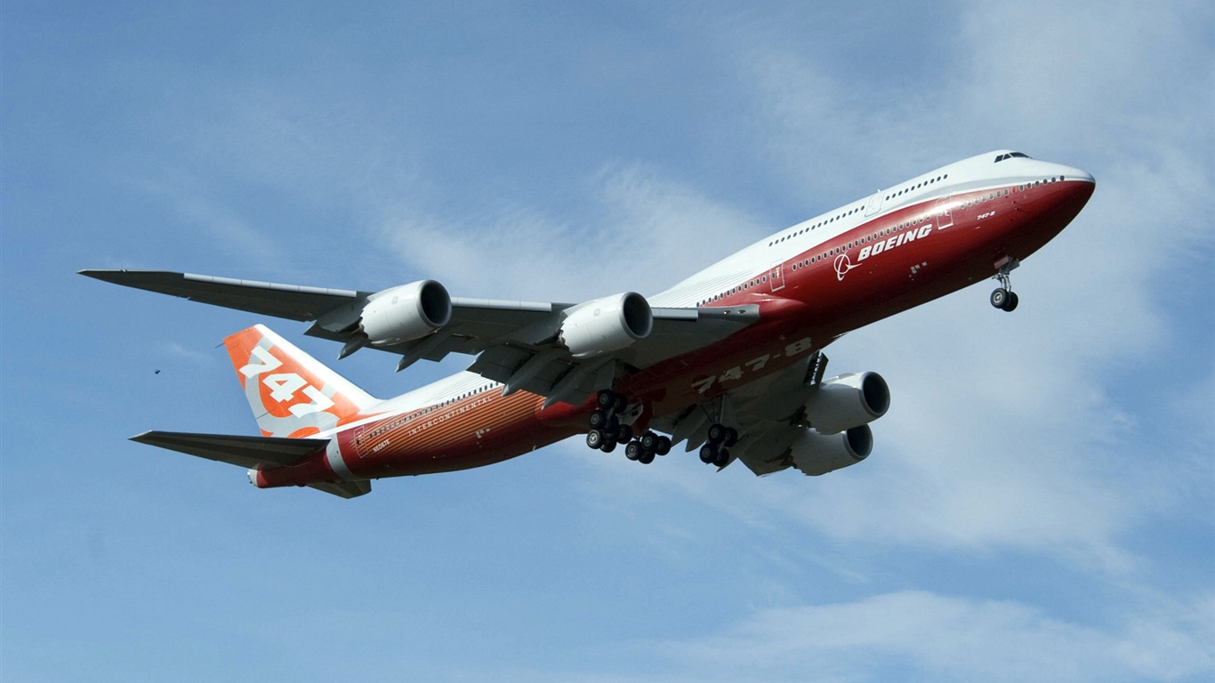 Boeing fondos de pantalla de alta definición 747 airlines #12 - 1366x768
