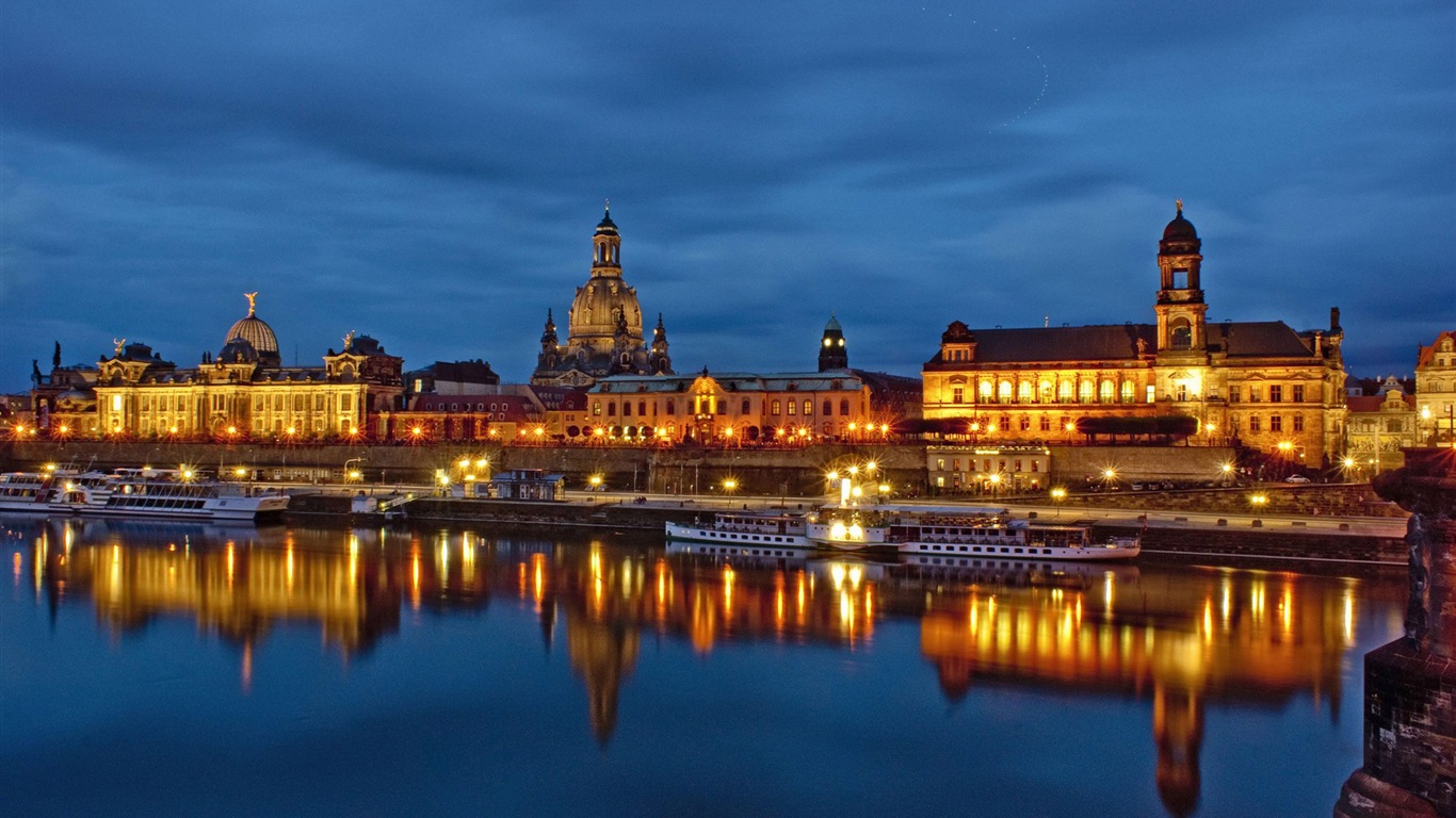 Germany Dresden city landscape HD wallpapers #15 - 1366x768