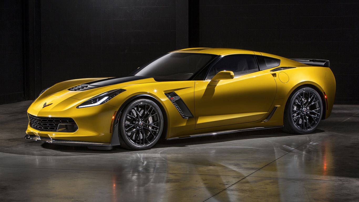 2015年雪佛兰 Corvette Z06跑车高清壁纸3 - 1366x768