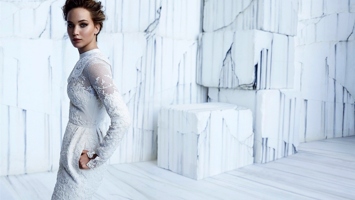 Jennifer Lawrence HD tapety na plochu #7 - 1366x768