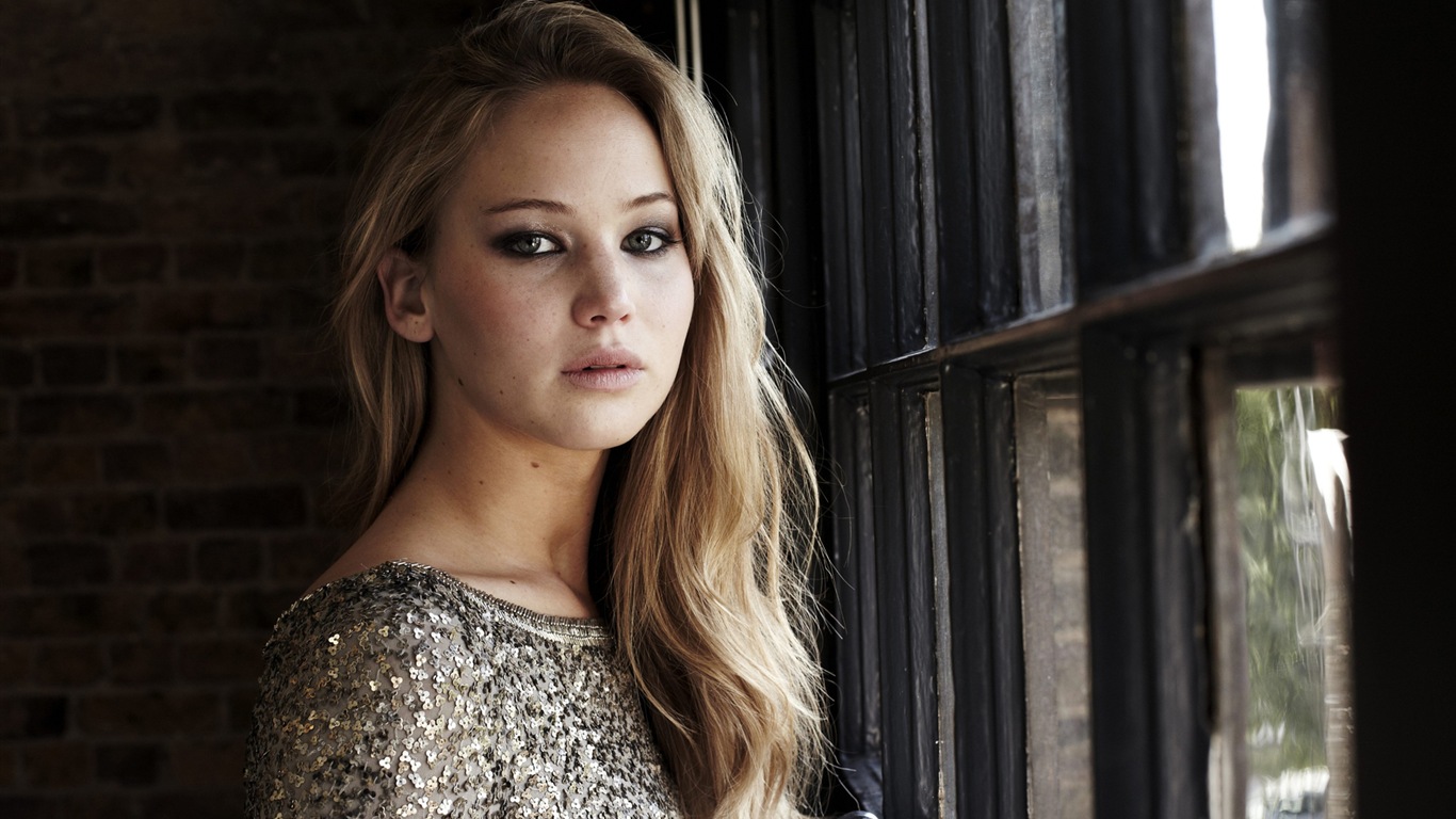 Jennifer Lawrence 詹妮弗·勞倫斯 高清壁紙 #20 - 1366x768