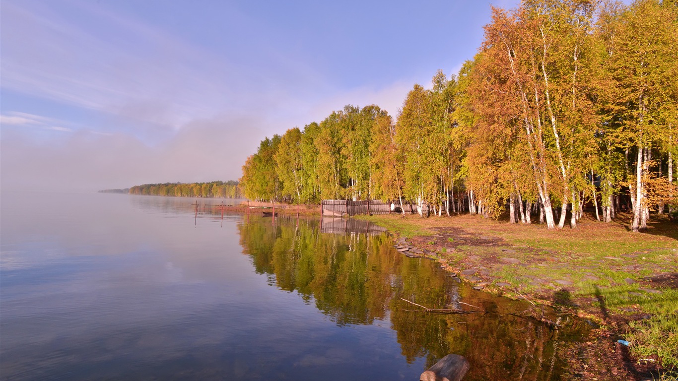 Lago Baikal en Rusia, fondos de pantalla paisaje HD #9 - 1366x768