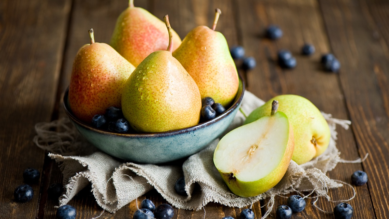 Suculenta fruta, peras fondos de pantalla de alta definición en primer plano #11 - 1366x768