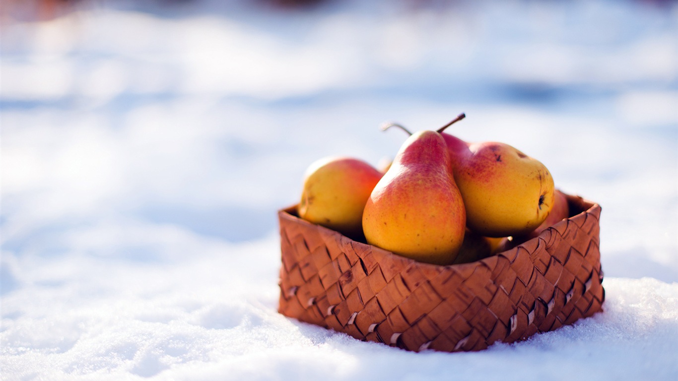 Suculenta fruta, peras fondos de pantalla de alta definición en primer plano #12 - 1366x768