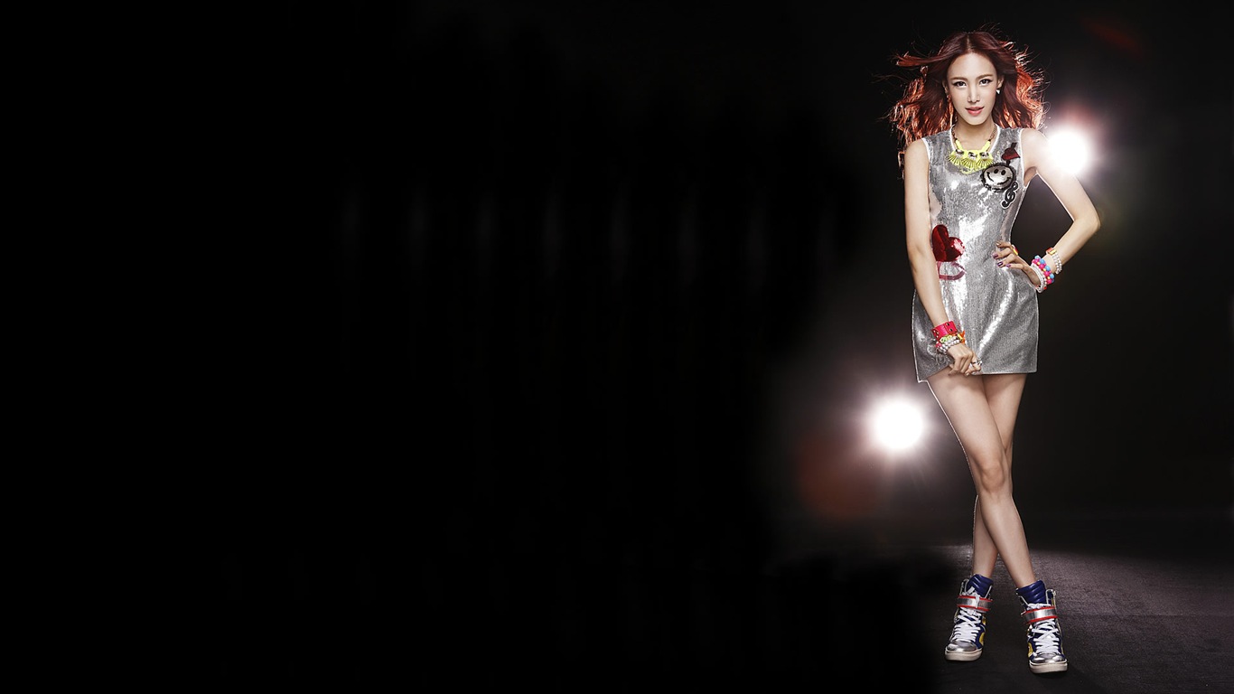 JEWELRY Korean beauty girls portfolio wallpaper #10 - 1366x768