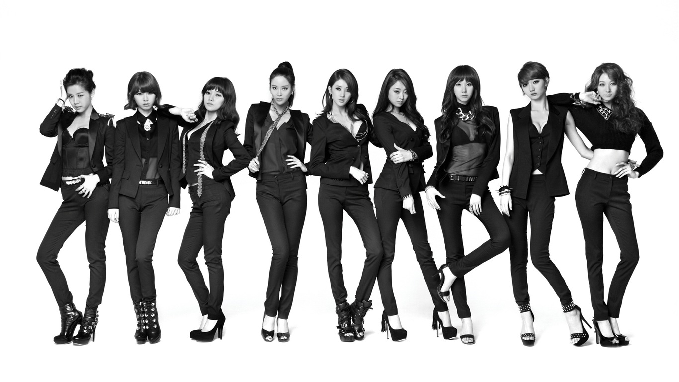 Korean Girl skupina Nine Múzy HD tapety na plochu #5 - 1366x768