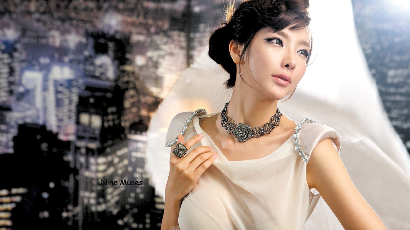 Nine Muses 韓國女子音樂組合 高清壁紙 #12 - 1366x768