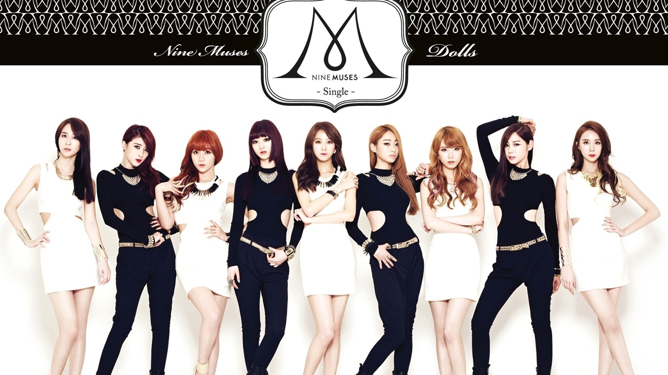 Nine Muses 韓國女子音樂組合 高清壁紙 #15 - 1366x768