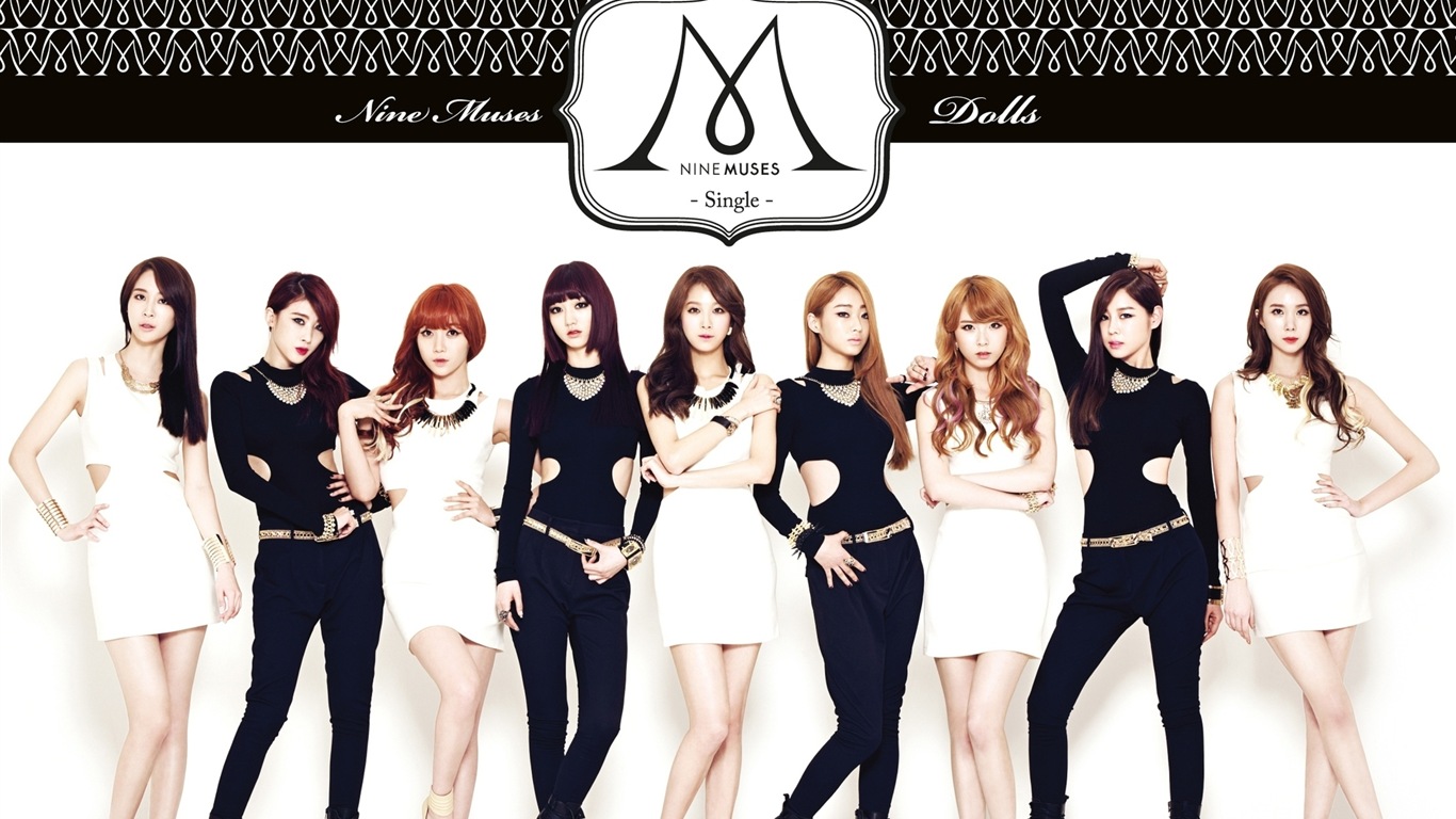 El grupo femenino de Corea wallpapers Nine Muses HD #15 - 1366x768