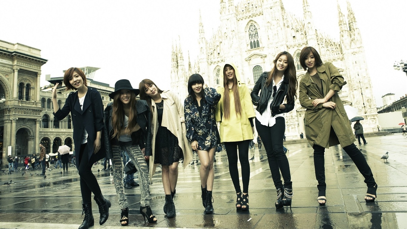 Grupo de música de T-ara, chicas coreana HD wallpaper #3 - 1366x768
