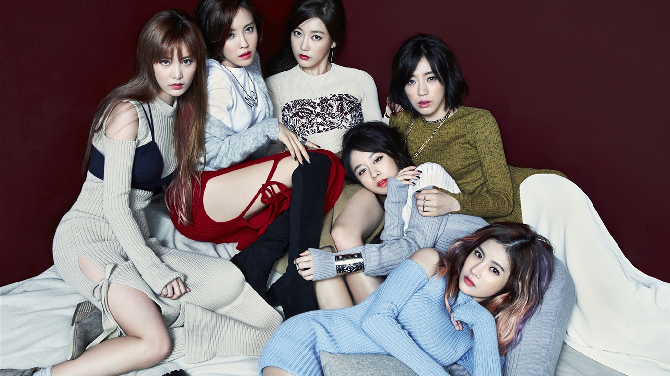 T-ARA Music Group, filles coréenne fond d'écran HD #7 - 1366x768