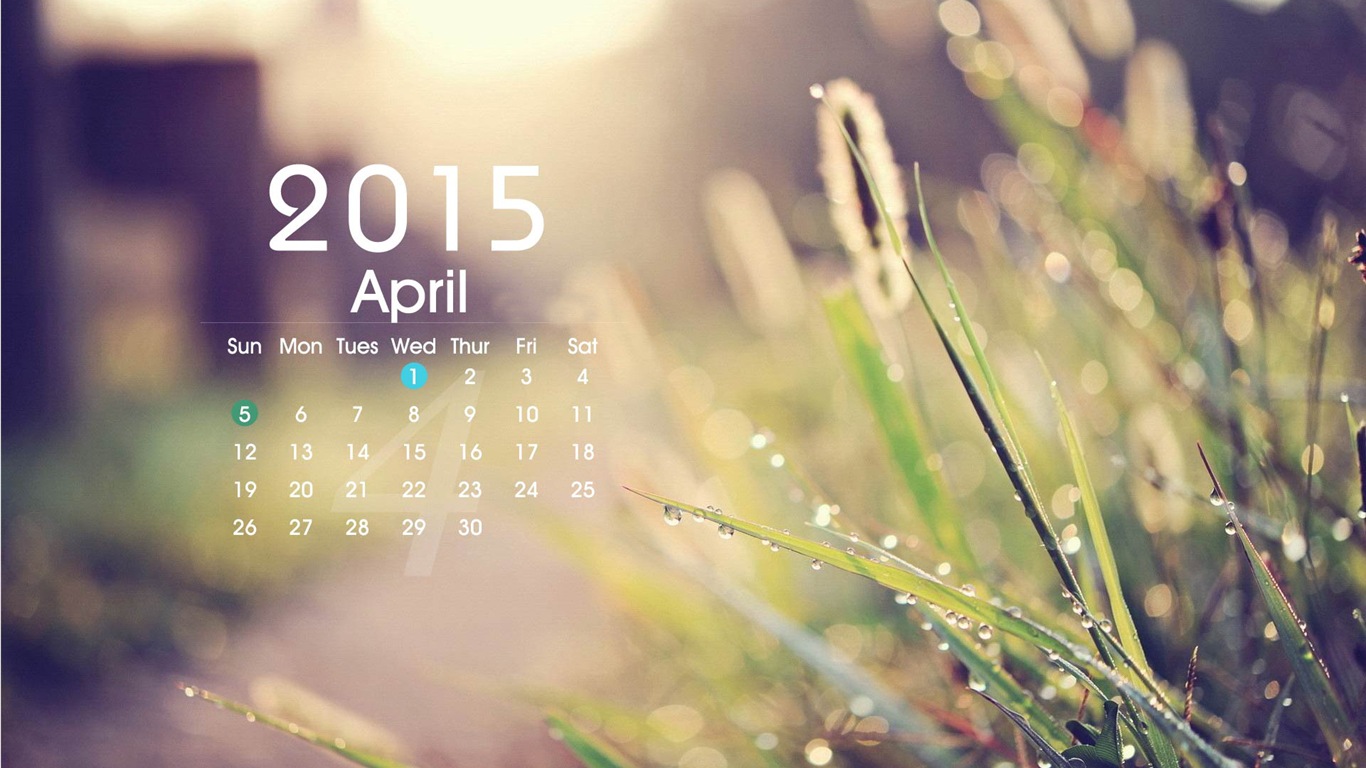 Calendar 2015 HD wallpapers #1 - 1366x768