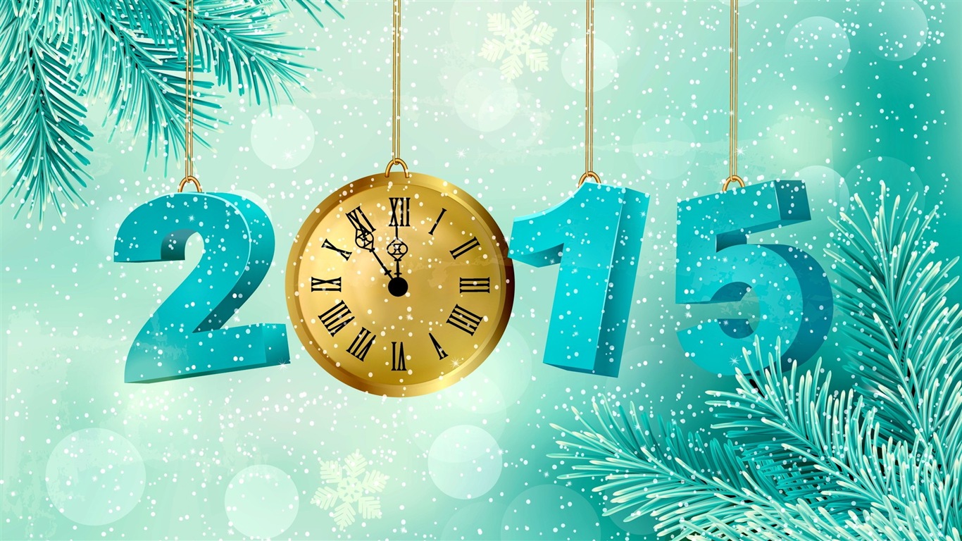 2015 Nový rok téma HD Tapety na plochu (1) #2 - 1366x768