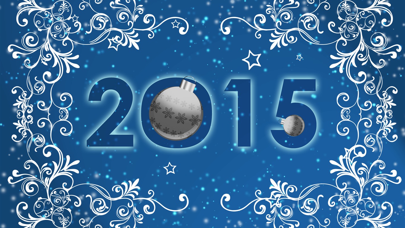 2015 Nový rok téma HD Tapety na plochu (1) #8 - 1366x768