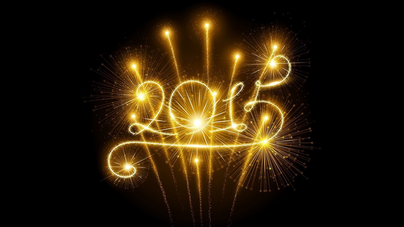 2015 Nový rok téma HD Tapety na plochu (1) #11 - 1366x768