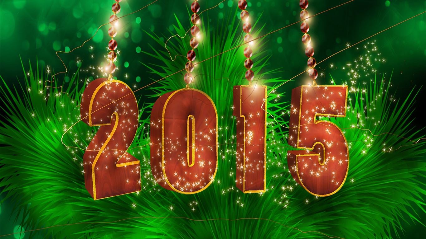 2015年 新年主題高清壁紙(一) #14 - 1366x768