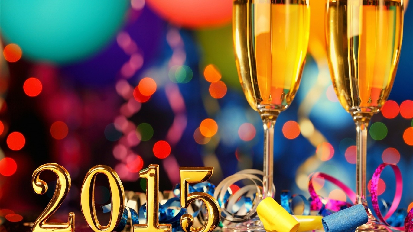 2015年 新年主題高清壁紙(一) #20 - 1366x768