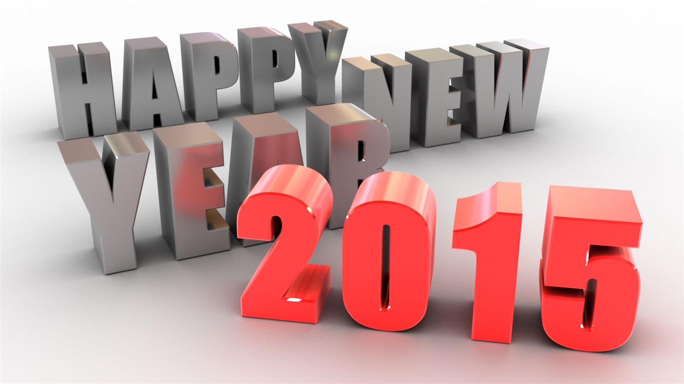 2015 New Year theme HD wallpapers (2) #2 - 1366x768