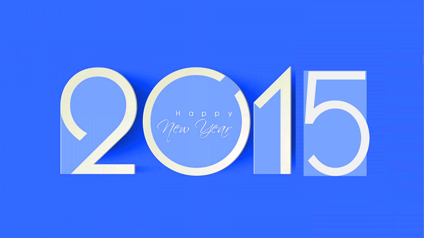 2015 새해 테마의 HD 배경 화면 (2) #7 - 1366x768