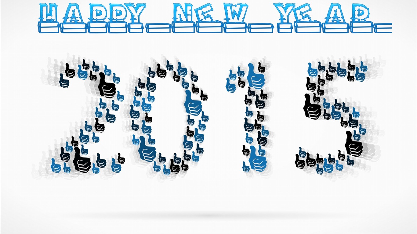 2015 Nový rok téma HD Tapety na plochu (2) #10 - 1366x768