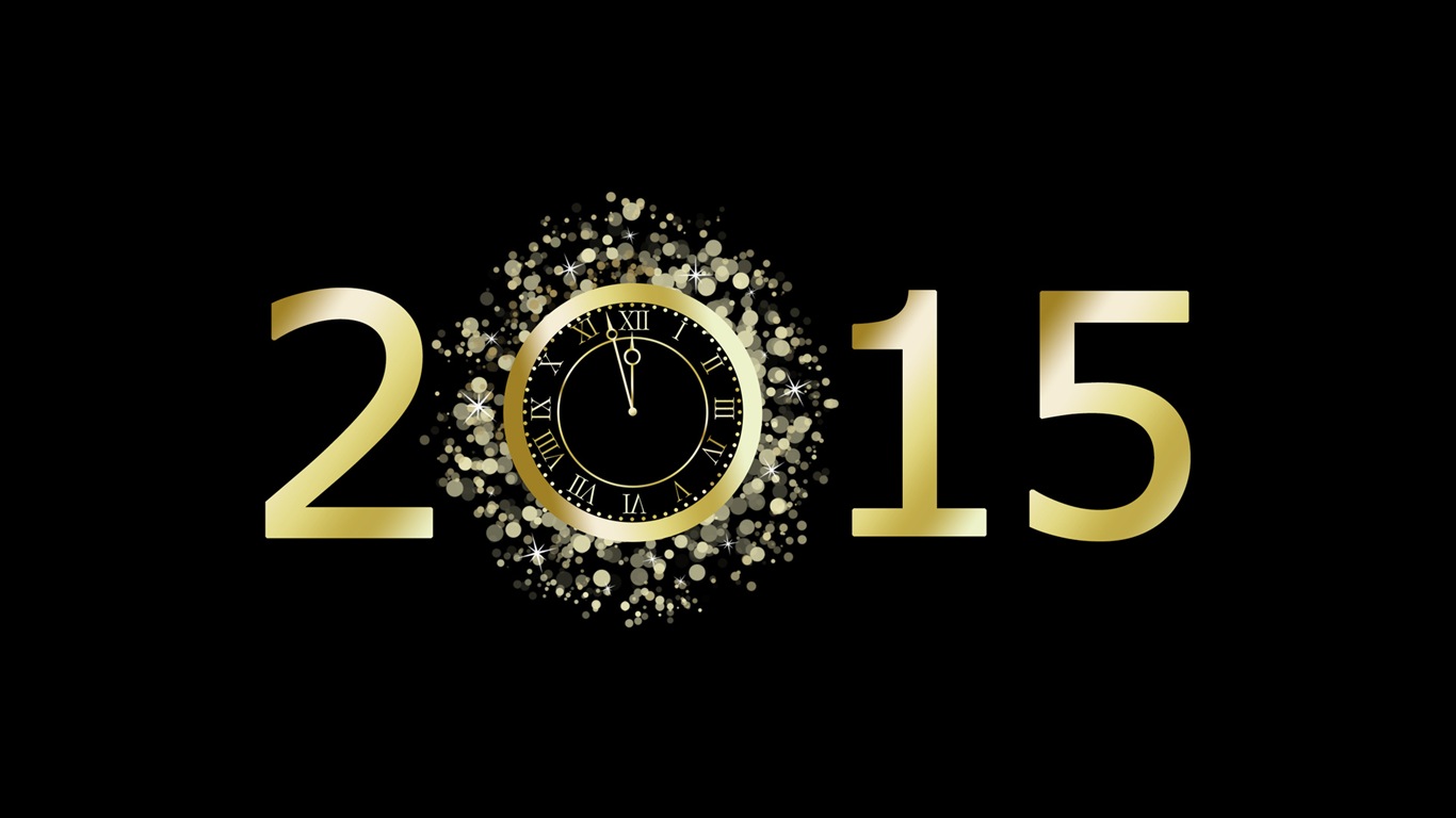 2015 año nuevo fondos de pantalla HD tema (2) #12 - 1366x768
