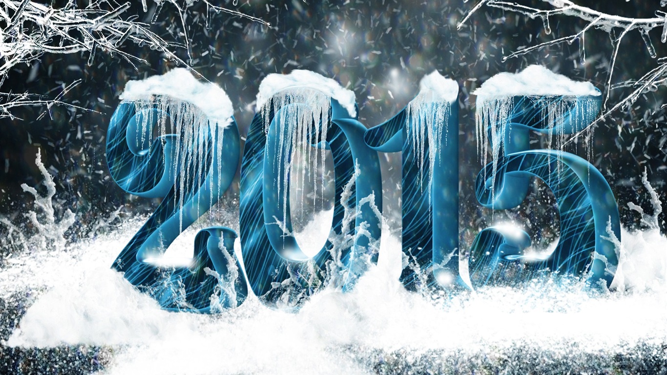 2015 새해 테마의 HD 배경 화면 (2) #20 - 1366x768