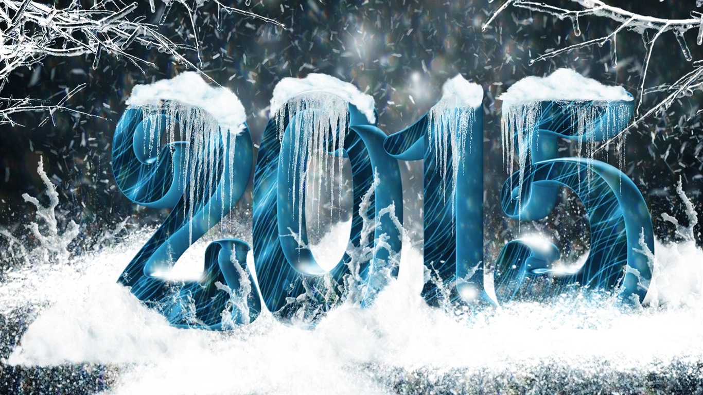 2015 New Year theme HD wallpapers (2) #20 - 1366x768
