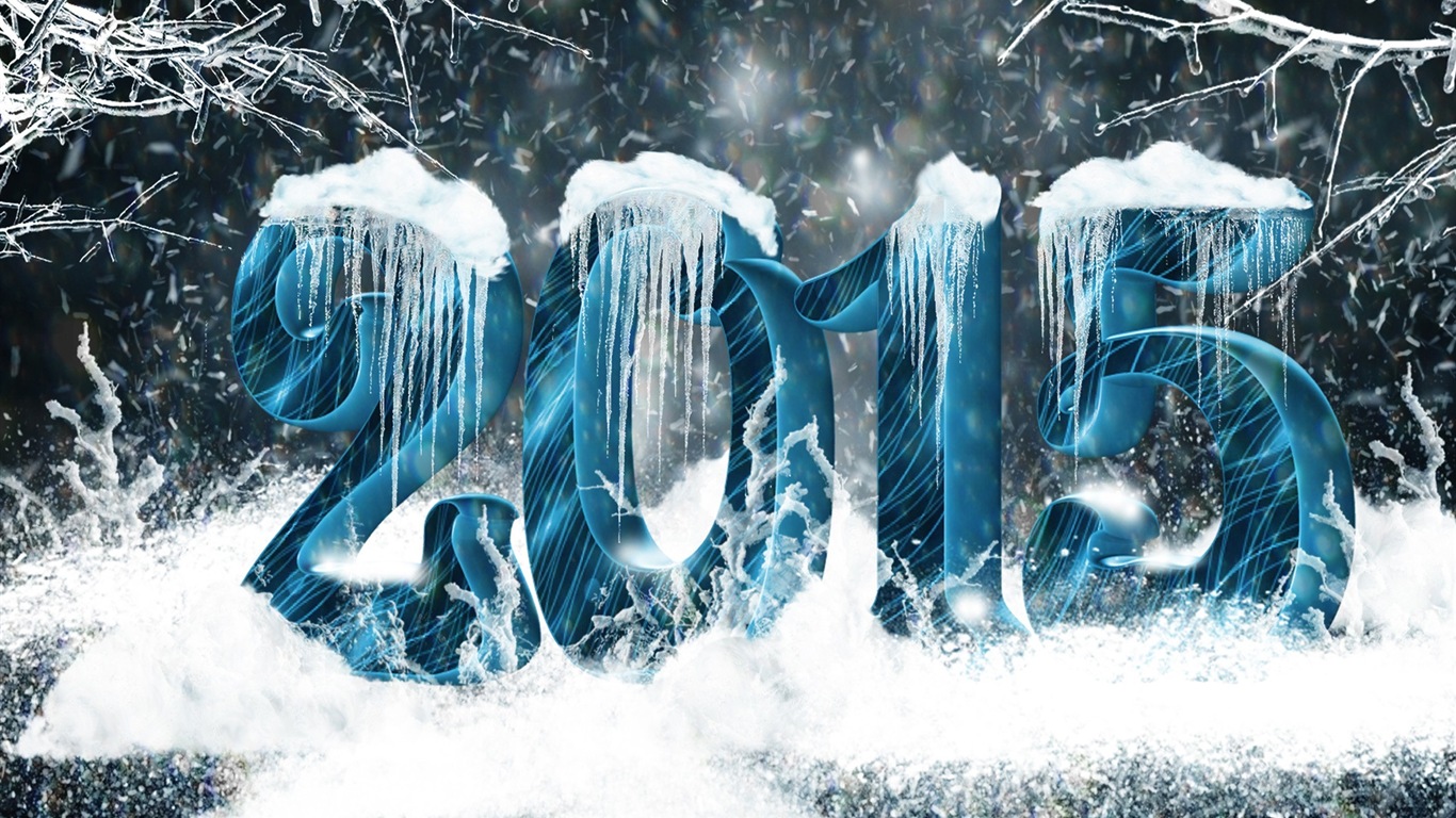 2015 año nuevo fondos de pantalla HD tema (2) #20 - 1366x768