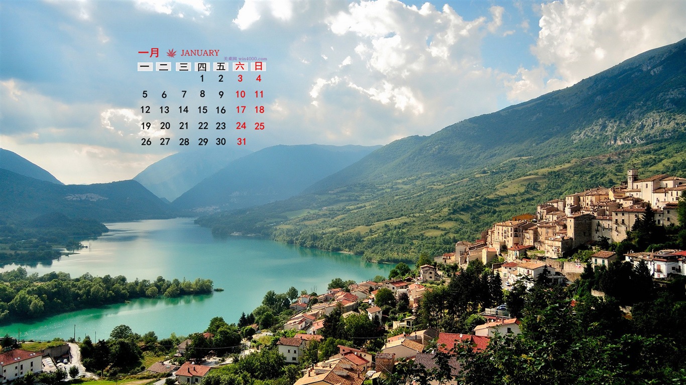 January 2015 calendar wallpaper (1) #8 - 1366x768