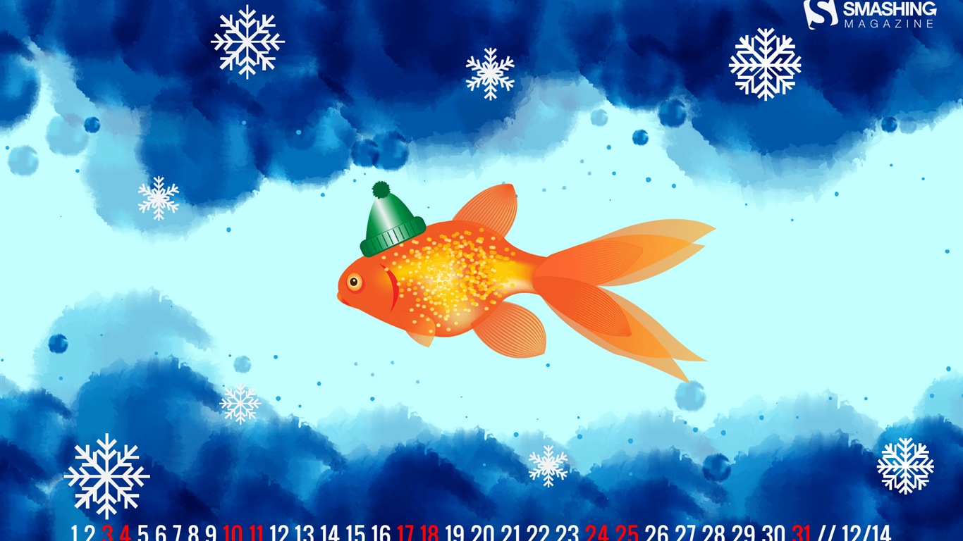 2015年1月 月曆壁紙(二) #1 - 1366x768