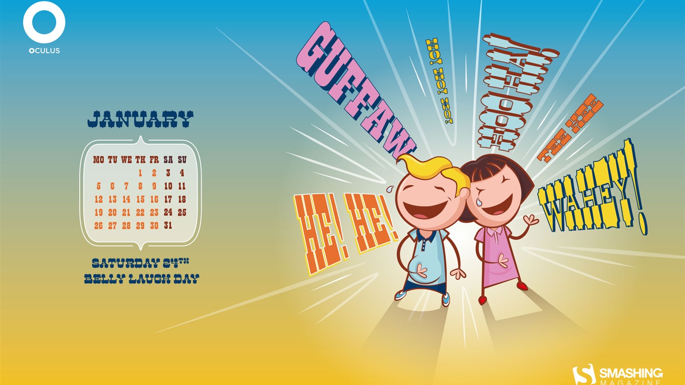 Januar 2015 Kalender Wallpaper (2) #5 - 1366x768