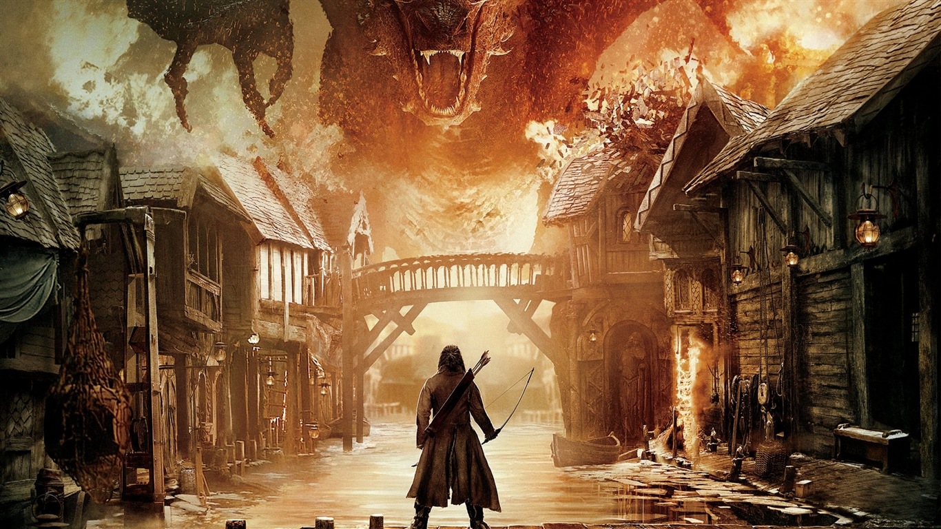 The Hobbit: The Battle of the Five Armies 霍比特人3：五军之战 高清壁纸2 - 1366x768