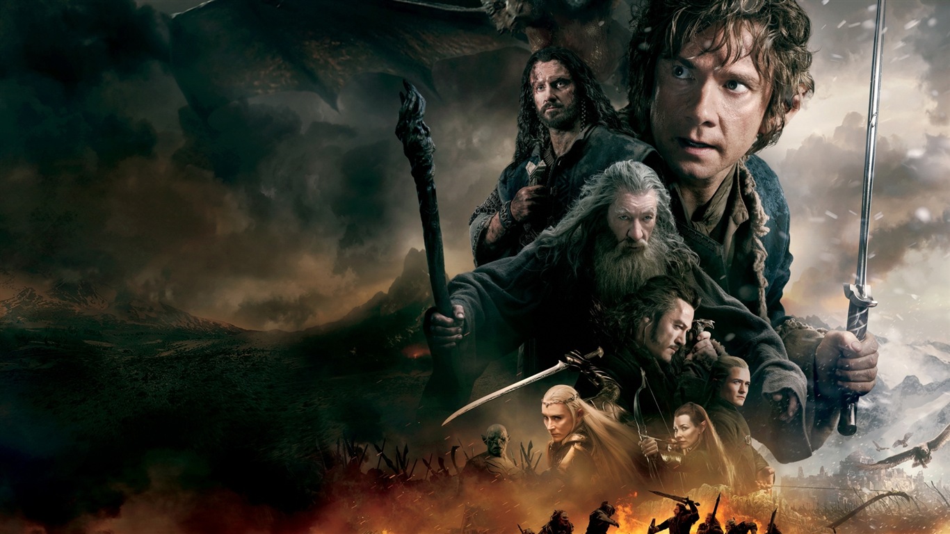 The Hobbit: The Battle of the Five Armies 霍比特人3：五軍之戰高清壁紙 #10 - 1366x768