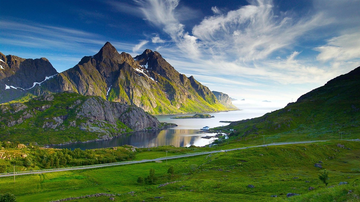 Nordic herrliche Landschaft HD Wallpaper #1 - 1366x768