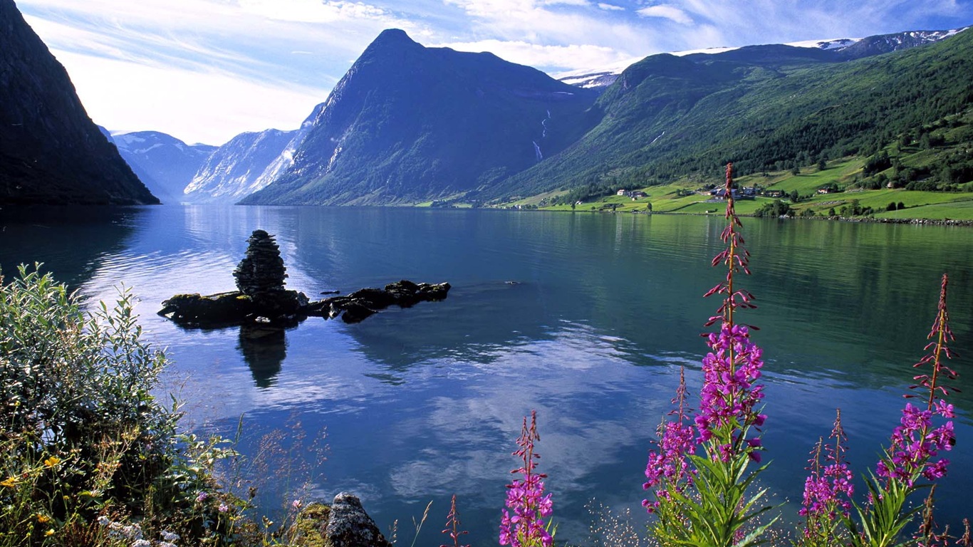 Nordic herrliche Landschaft HD Wallpaper #5 - 1366x768