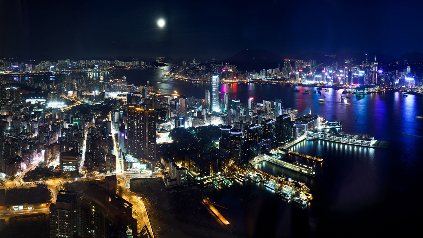 美丽的香港 城市景观 高清壁纸5 - 1366x768
