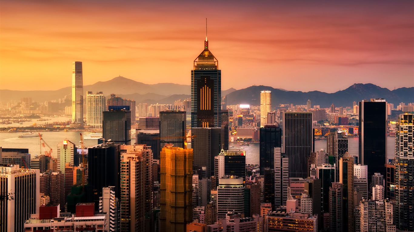 美麗的香港 城市景觀 高清壁紙 #7 - 1366x768